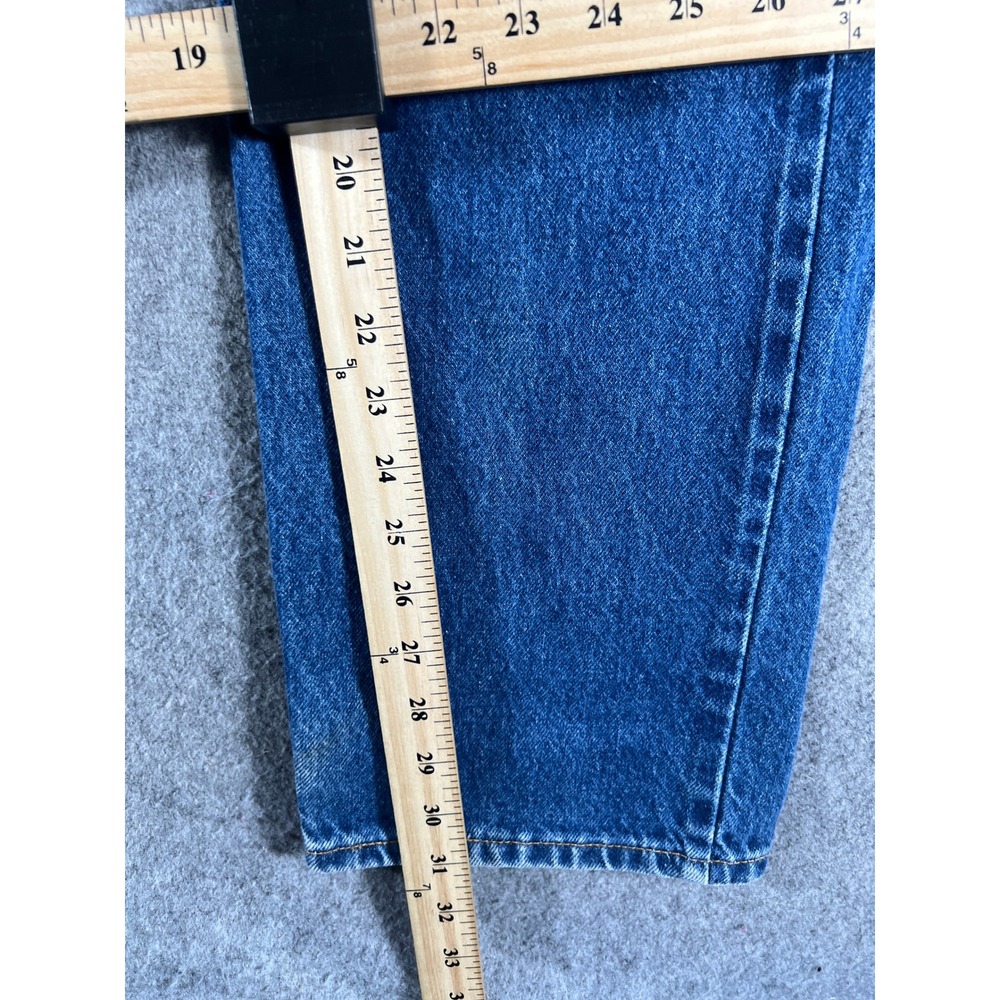 Vintage 90s Levis 505 Red Tab Jeans Mens 34x32 Blue Med Wash Straight Denim USA - Picture 8 of 12